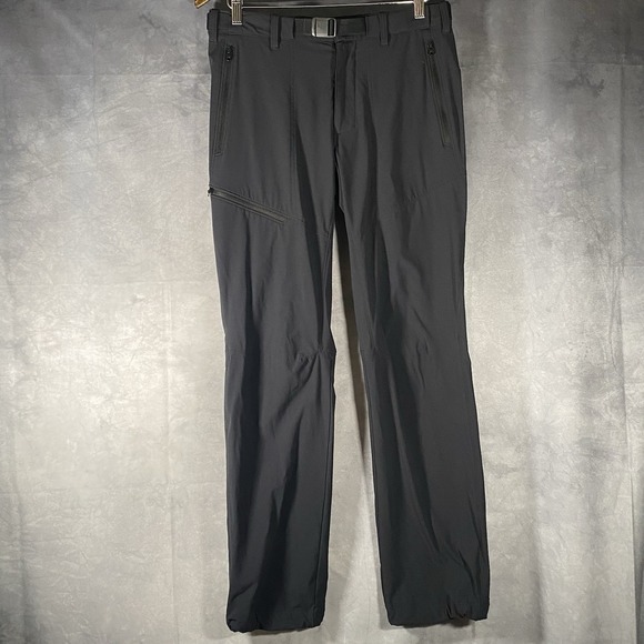Mountain Hardwear Other - Mountain Hardwear Hiking Pants 31x32 Gray Nylon Climbing Lightweight Belted